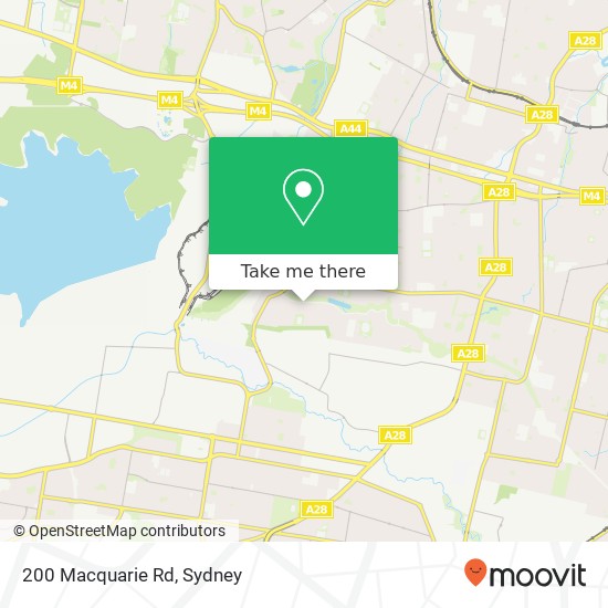 200 Macquarie Rd map