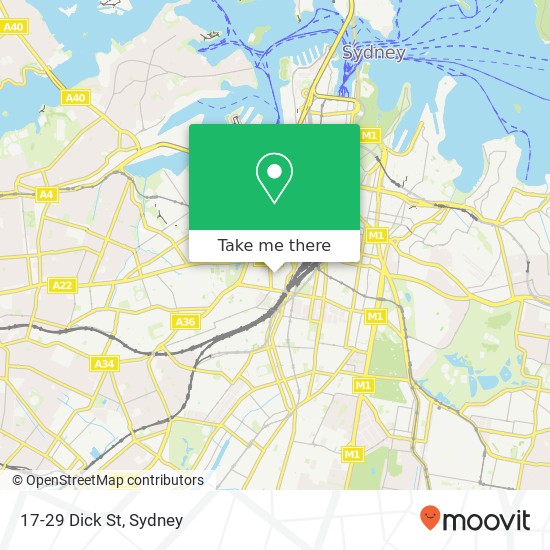 17-29 Dick St map