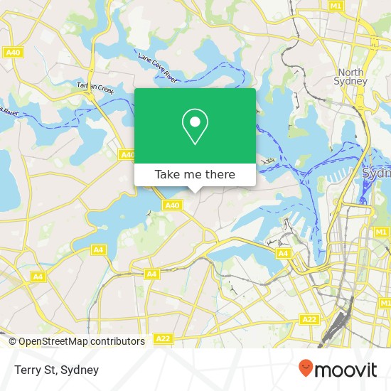 Mapa Terry St