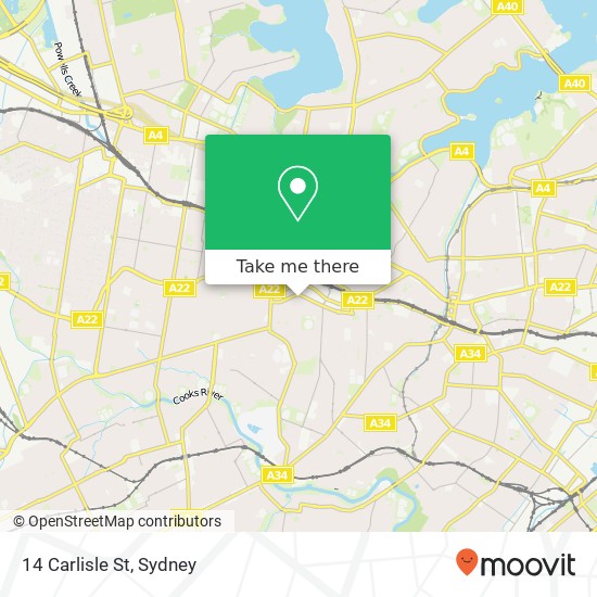 14 Carlisle St map