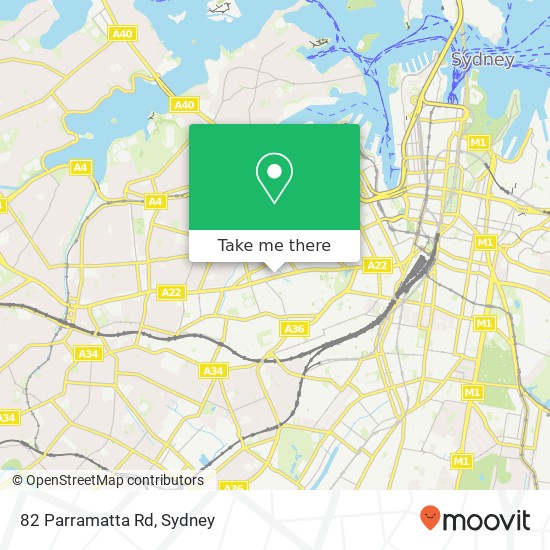 82 Parramatta Rd map