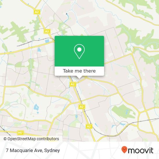 7 Macquarie Ave map