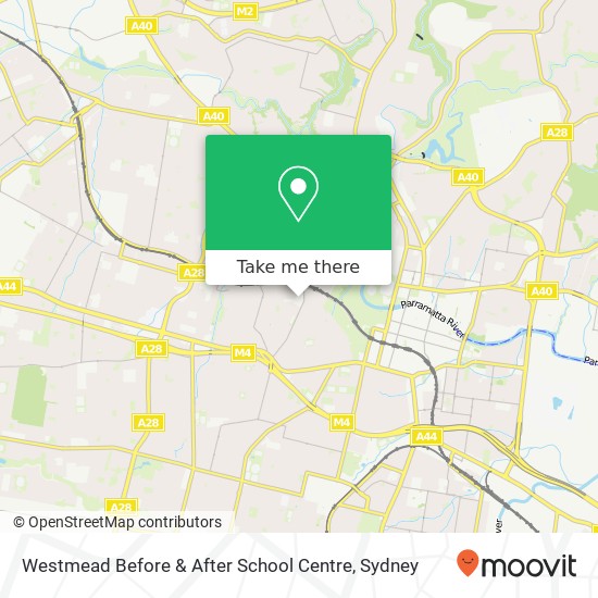 Mapa Westmead Before & After School Centre