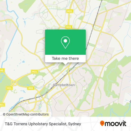 T&G Torrens Upholstery Specialist map