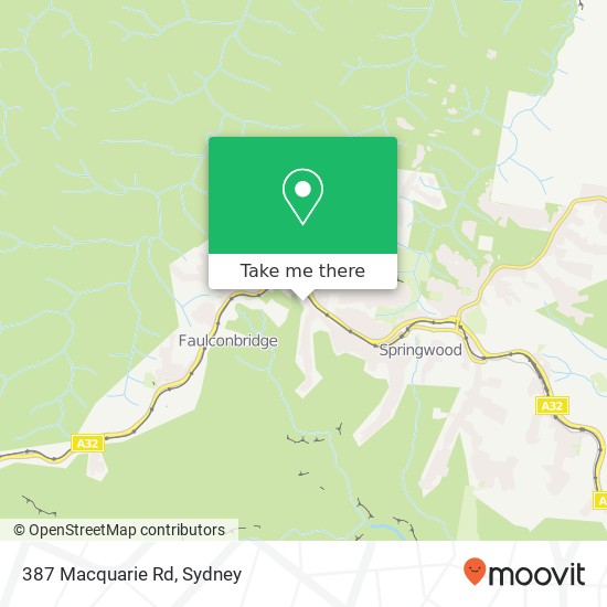 Mapa 387 Macquarie Rd