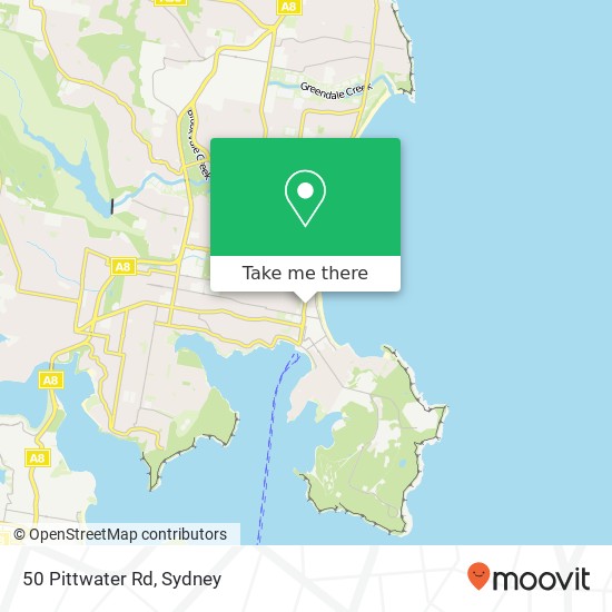 50 Pittwater Rd map