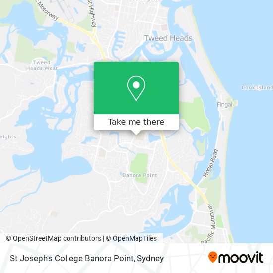 Mapa St Joseph's College Banora Point