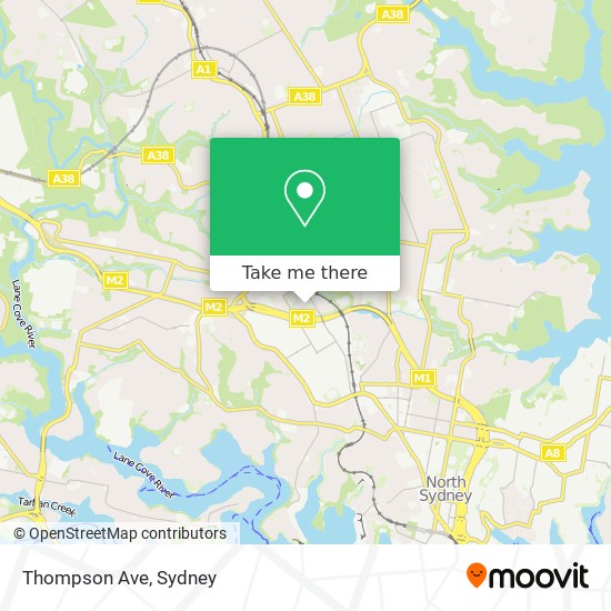 Thompson Ave map