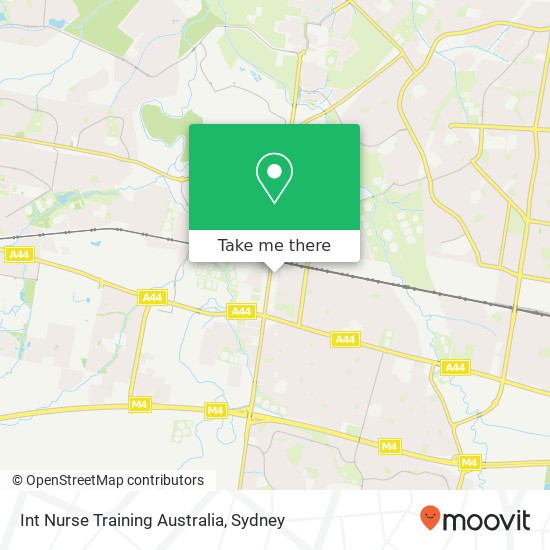 Int Nurse Training Australia map