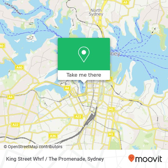 King Street Whrf / The Promenade map