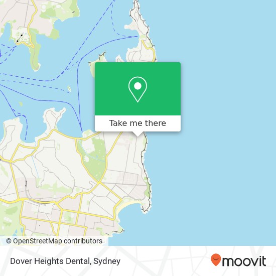 Dover Heights Dental map