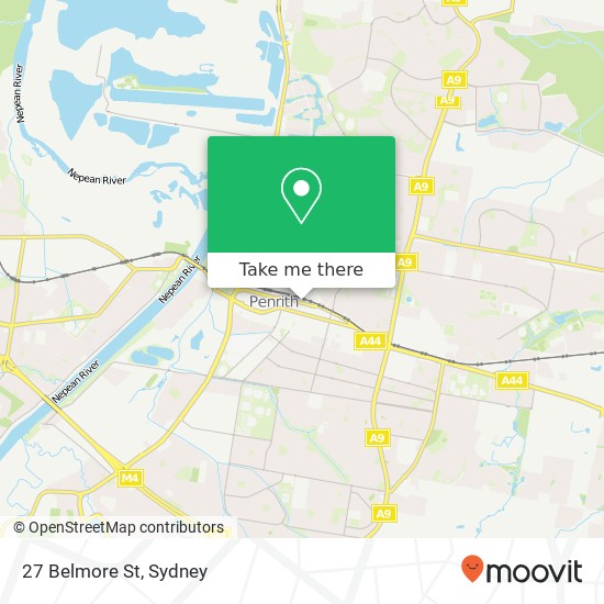 Mapa 27 Belmore St