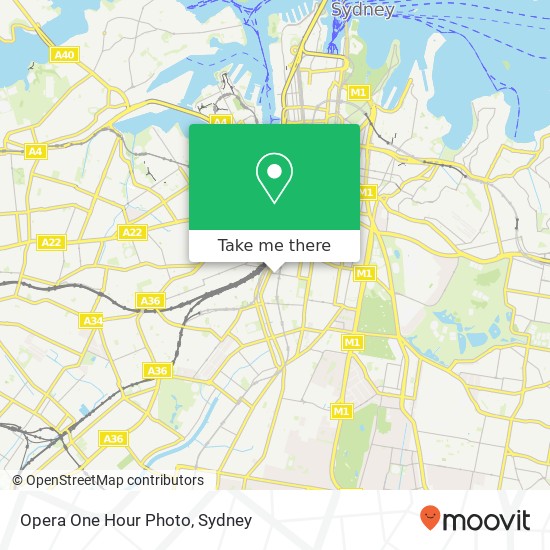 Opera One Hour Photo map