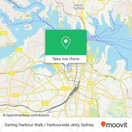 Darling Harbour Walk / Harbourside Jetty map