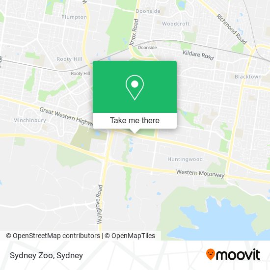 Sydney Zoo map