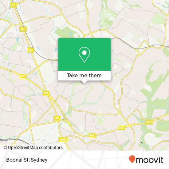 Boonal St map