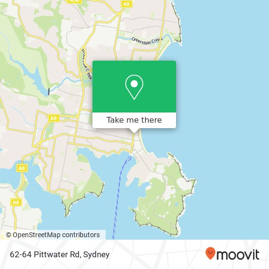 Mapa 62-64 Pittwater Rd