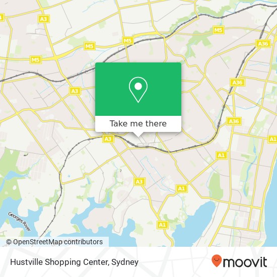 Hustville Shopping Center map