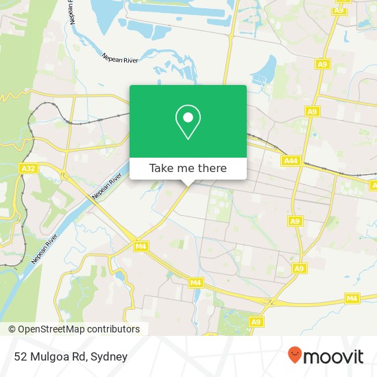 52 Mulgoa Rd map