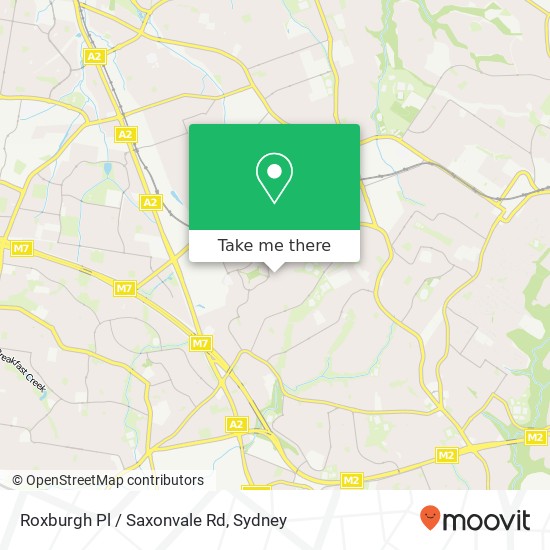 Roxburgh Pl / Saxonvale Rd map