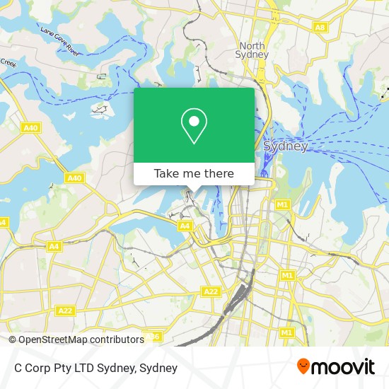 C Corp Pty LTD Sydney map