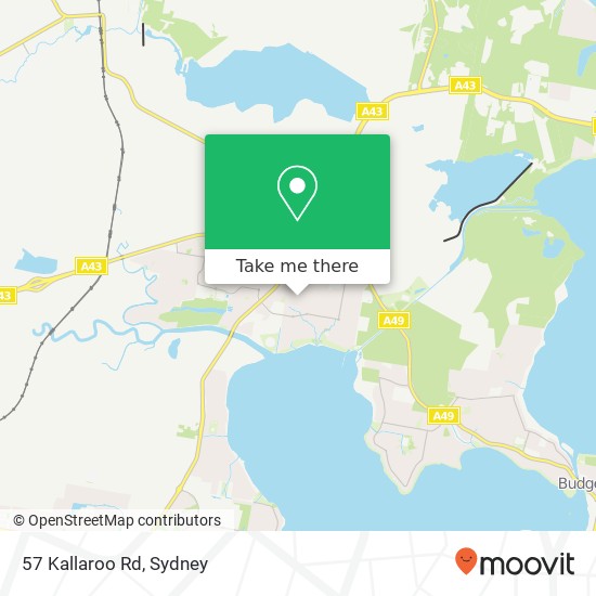 Mapa 57 Kallaroo Rd