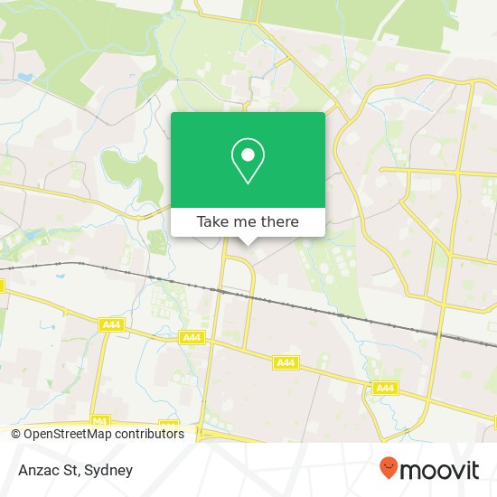 Mapa Anzac St