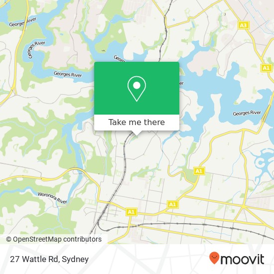 27 Wattle Rd map