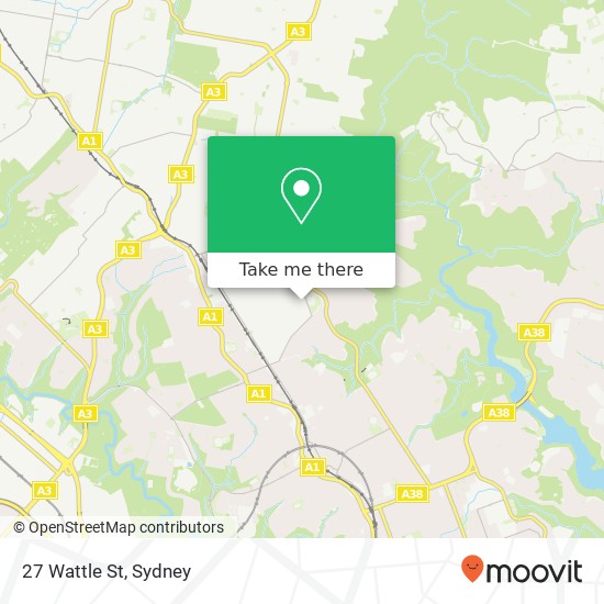 27 Wattle St map