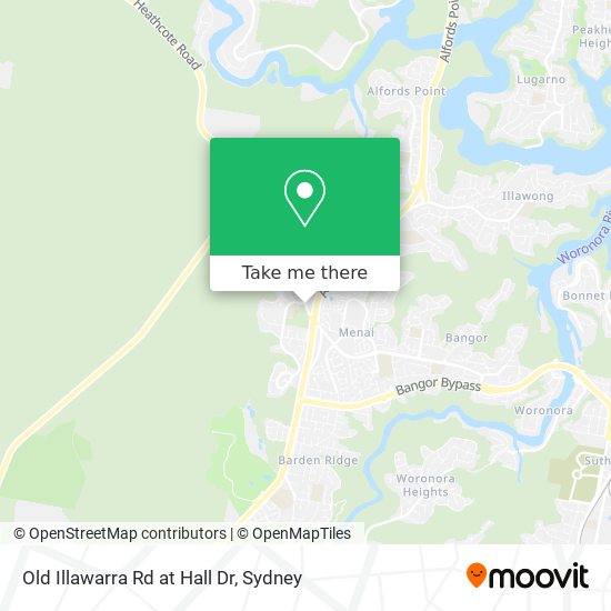 Old Illawarra Rd at Hall Dr map