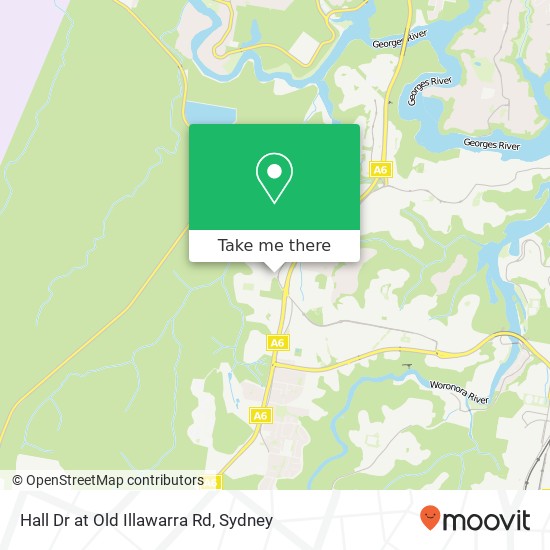 Hall Dr at Old Illawarra Rd map