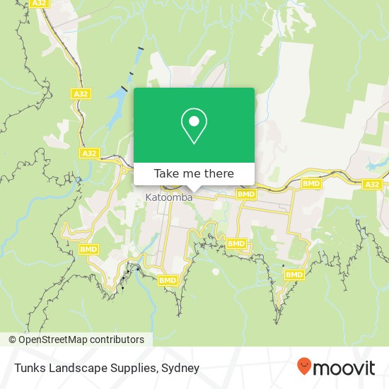 Tunks Landscape Supplies map