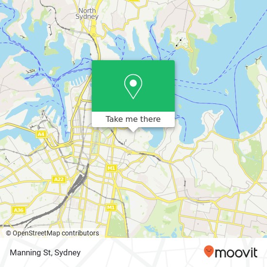 Mapa Manning St