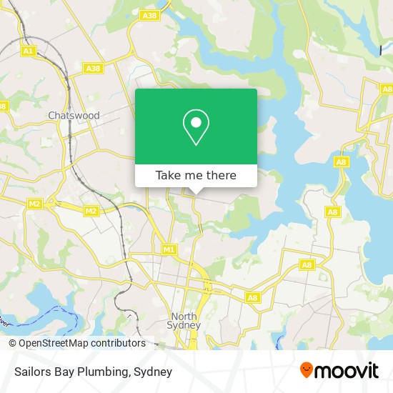 Mapa Sailors Bay Plumbing