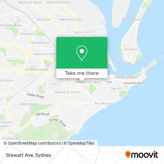 Stewart Ave map
