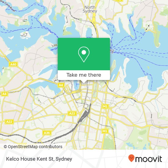 Kelco House Kent St map