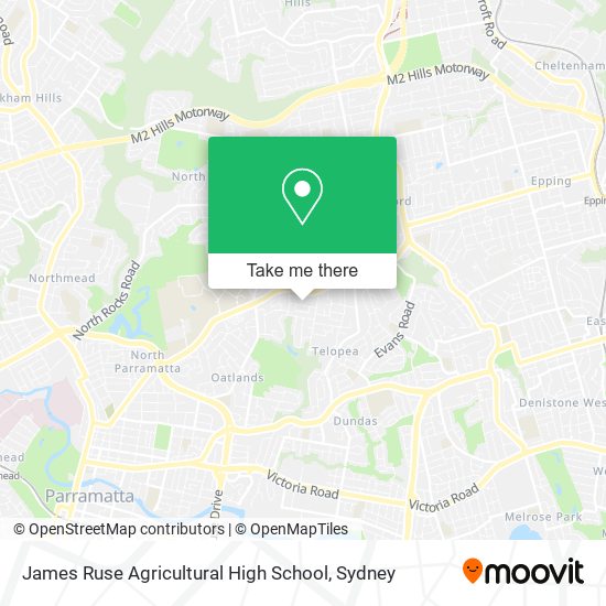 James Ruse Agricultural High School map