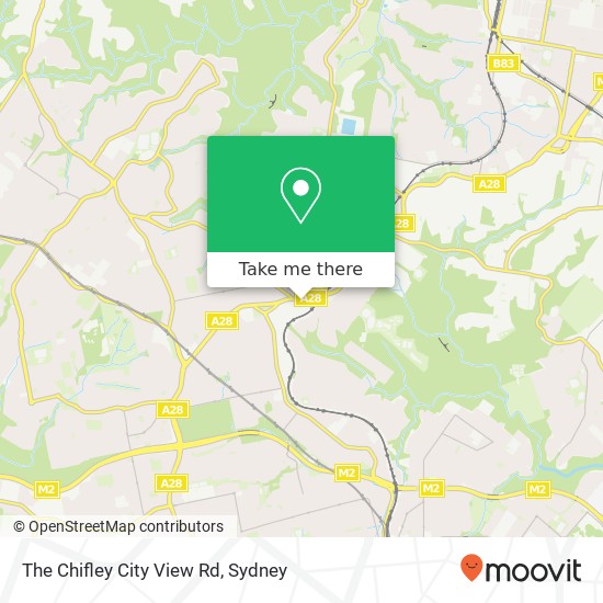 The Chifley City View Rd map