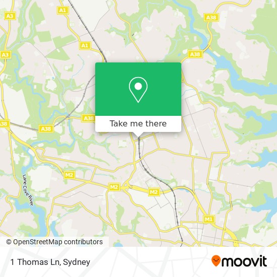 1 Thomas Ln map