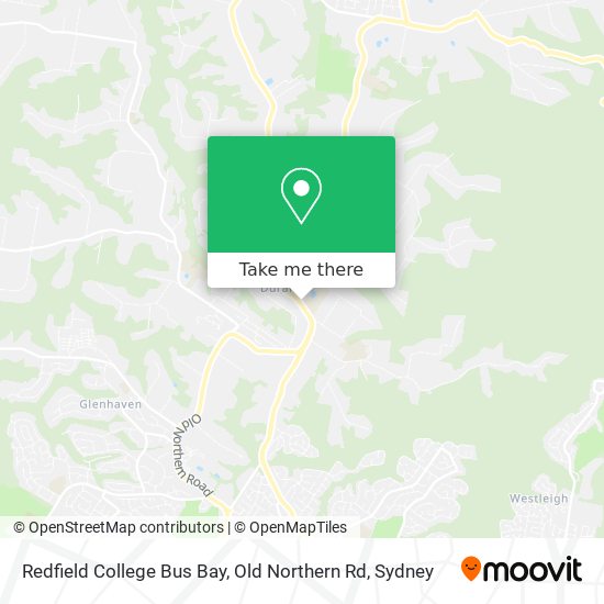 Redfield College Bus Bay, Old Northern Rd map