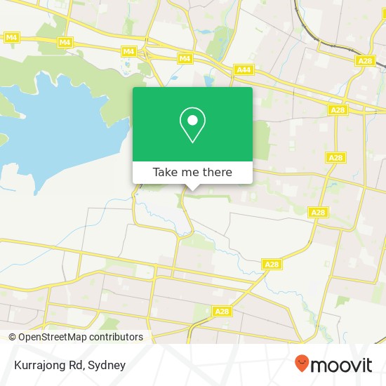 Kurrajong Rd map