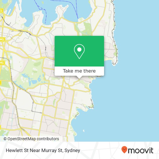 Hewlett St Near Murray St map