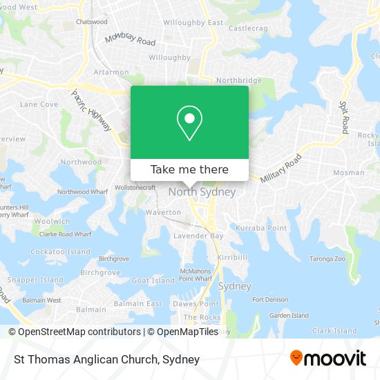 Mapa St Thomas Anglican Church