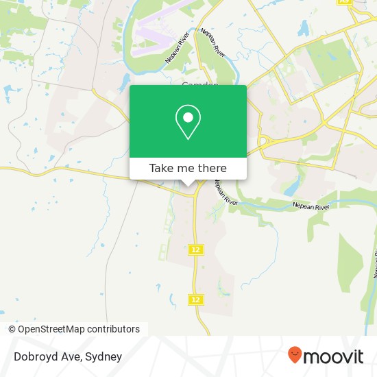 Dobroyd Ave map