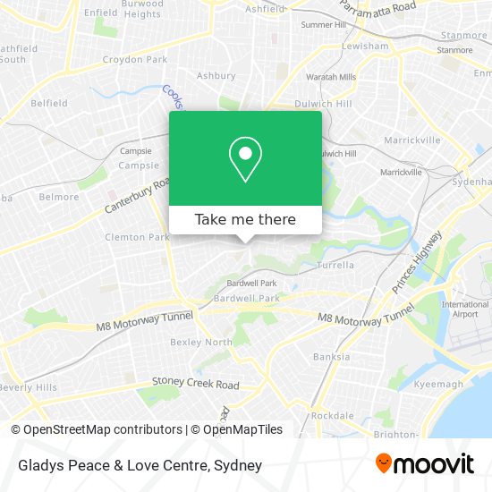 Gladys Peace & Love Centre map