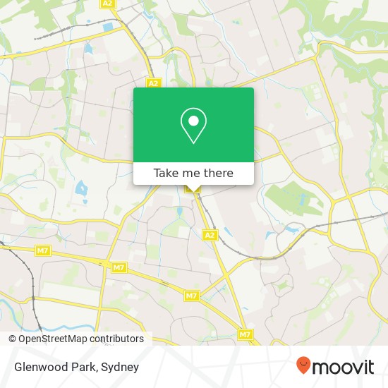 Mapa Glenwood Park