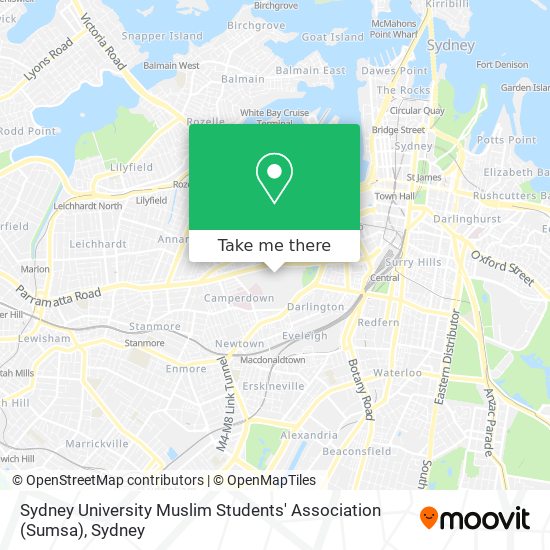 Sydney University Muslim Students' Association (Sumsa) map