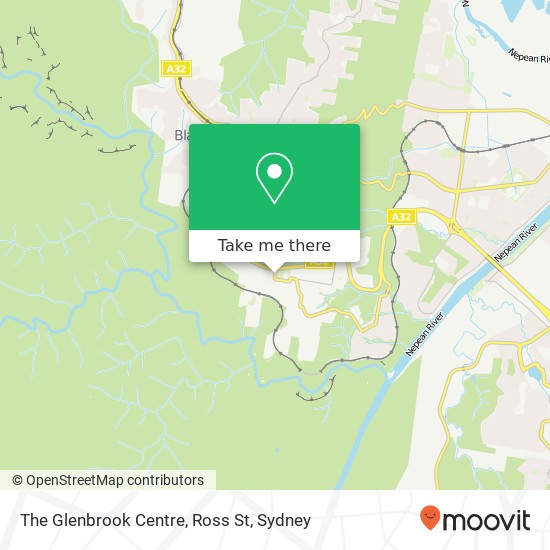 The Glenbrook Centre, Ross St map