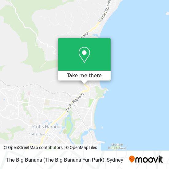 Mapa The Big Banana (The Big Banana Fun Park)