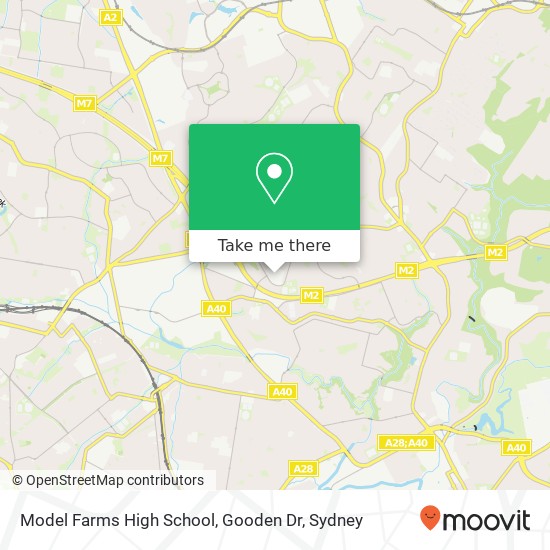 Model Farms High School, Gooden Dr map